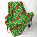 Kerst Tree Print Design Two Side Bushed Fleece Polar Fleece Deken